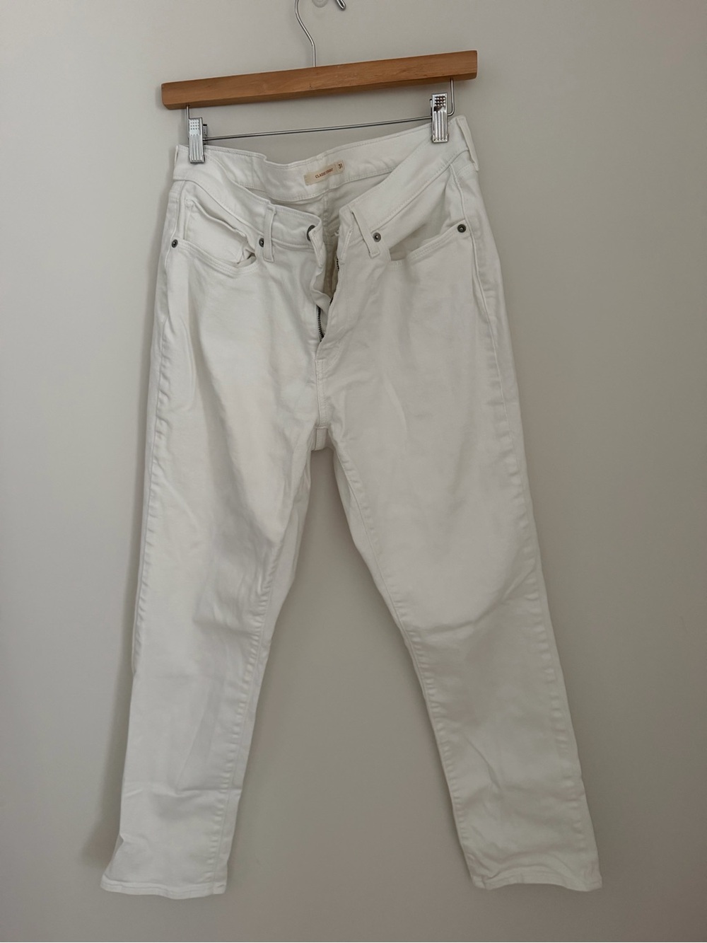 LEVI’S - White Jeans Classic Straight - Women’s 31